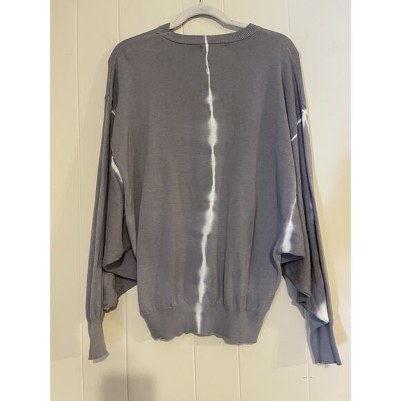 Elan Women's Tie Dye Crew 100% Cotton Slouchy Sweatshirt Sweater One Size NWT - Picture 3 of 7